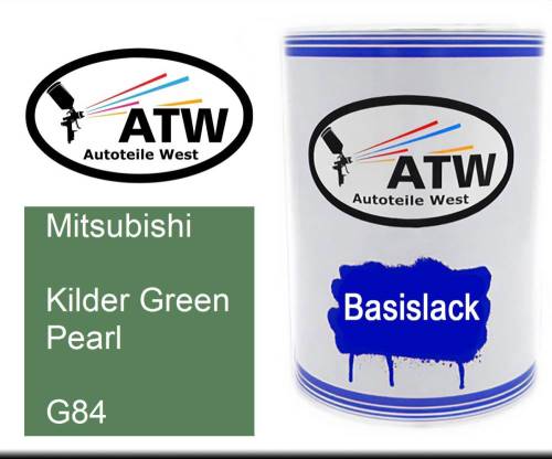 Mitsubishi, Kilder Green Pearl, G84: 500ml Lackdose, von ATW Autoteile West.